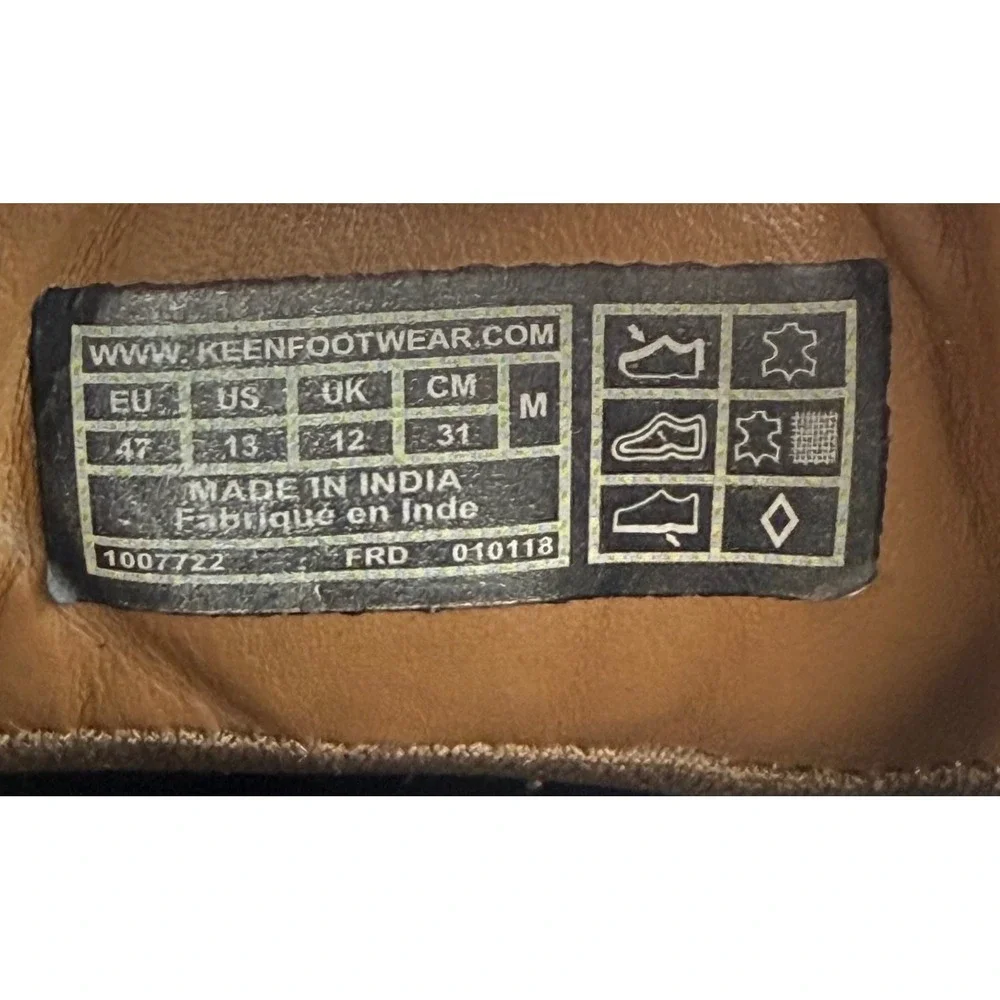 Keen Presidio Men Brown Leather Walking Shoes 1007722 Size 13